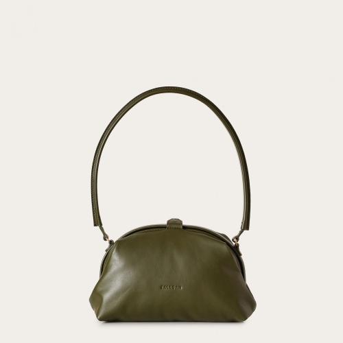 Hug bag torebka M, ciemnozielony